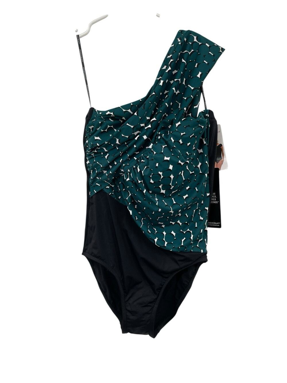 NWT Magicsuit By Miraclesuit Goddess One Piece Swimsuit In Shadow Dot Size 8